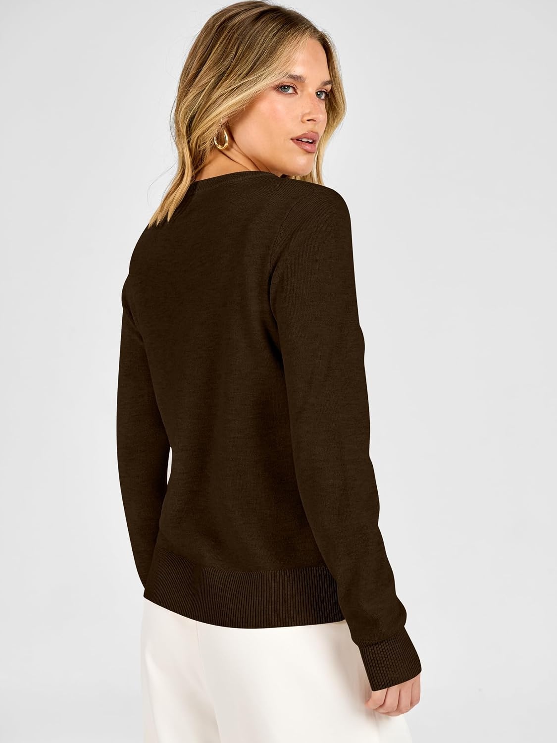 image:imageANRABESS Cardigan Sweaters for Women Lightweight Fall OutfitsCoffee