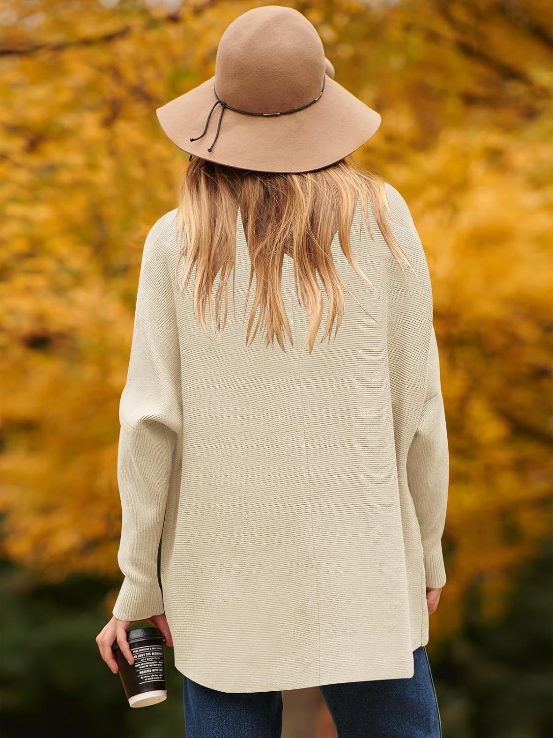 image:imageANRABESS Women Oversized Turtleneck Sweater Batwing Tunic Tops Fall OutfitsApricot