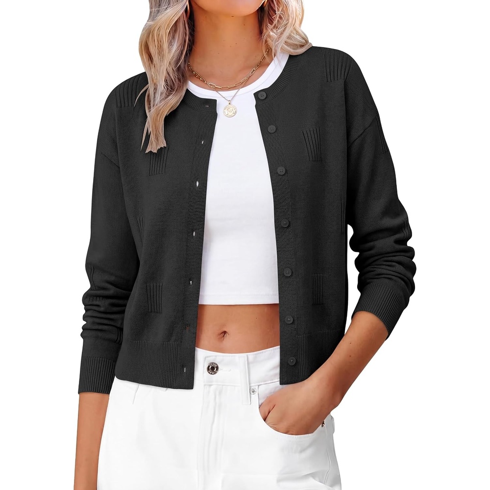image:imageANRABESS Cardigan Sweaters for Women 2026 Fall OutfitsBlack