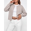 ANRABESS Cardigan Sweaters for Women 2026 Fall Outfits(Grey Khaki)