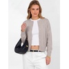 ANRABESS Cardigan Sweaters for Women 2026 Fall Outfits(Grey Khaki)