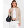 ANRABESS Cardigan Sweaters for Women 2026 Fall Outfits(Light Khaki)