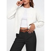 ANRABESS Cardigan Sweaters for Women 2026 Fall Outfits(White)