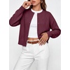 ANRABESS Cardigan Sweaters for Women 2026 Fall Outfits(Wine Red)