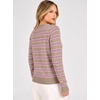 ANRABESS Cardigan Sweaters for Women Lightweight Fall Outfits(Apricot Beige Pink Stripe)
