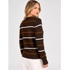 ANRABESS Cardigan Sweaters for Women Lightweight Fall Outfits(Coffe Orange Stripe)