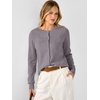 ANRABESS Cardigan Sweaters for Women Lightweight Fall Outfits(Nutmeg)