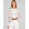 ANRABESS Cardigan Sweaters for Women Lightweight Fall Outfits(Rainbow Stripe)