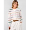 ANRABESS Cardigan Sweaters for Women Lightweight Fall Outfits(Rainbow Stripe)