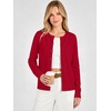 ANRABESS Cardigan Sweaters for Women Lightweight Fall Outfits(Red)
