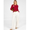 ANRABESS Cardigan Sweaters for Women Lightweight Fall Outfits(Red)