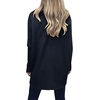 ANRABESS Women Oversized Turtleneck Sweater Batwing Tunic Tops Fall Outfits(Black)