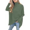ANRABESS Women Oversized Turtleneck Sweater Batwing Tunic Tops Fall Outfits(Celadon)