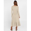 ANRABESS Womens Fall Long Sleeve Midi Dress(Light Khaki)