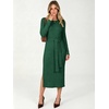 ANRABESS Womens Long Sleeve Midi Sweater Dress Bodycon Fall Dresses(Deep Green)