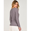 ANRABESS Women’s Long Sleeve V Neck Ribbed Sweaters Shirts(Nutmeg)
