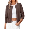 ANRABESS Cardigan Sweaters for Women 2026 Fall Outfits(Chocola)