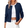 ANRABESS Cardigan Sweaters for Women 2026 Fall Outfits(Navy Blue)