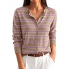 Apricot Beige Pink Stripe