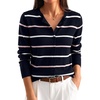 Navy Bule Pink Stripe