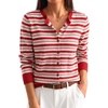 Red Beige Pink Stripe