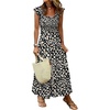 Print Floral Black
