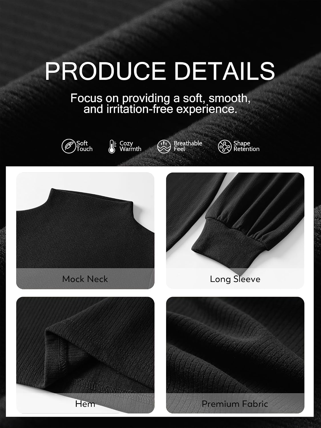 image:imageANRABESS Womens Fall Turtle Neck Long Sleeve Bodycon Mini Sweater DressesBlack