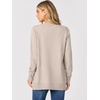 ANRABESS Cardigan Sweater for Women Button Up 2026 Fall Outfits(Almond)