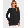 ANRABESS Cardigan Sweater for Women Button Up 2026 Fall Outfits(Black)