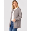 ANRABESS Cardigan Sweater for Women Button Up 2026 Fall Outfits(Bright Camel)