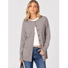 ANRABESS Cardigan Sweater for Women Button Up 2026 Fall Outfits(Bright Camel)