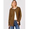 ANRABESS Cardigan Sweater for Women Button Up 2026 Fall Outfits(Caramel)