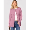 ANRABESS Cardigan Sweater for Women Button Up 2026 Fall Outfits(Coral Pink)