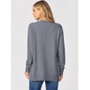ANRABESS Cardigan Sweater for Women Button Up 2026 Fall Outfits(Dark Grey)