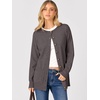 ANRABESS Cardigan Sweater for Women Button Up 2026 Fall Outfits(Deep Taupe)