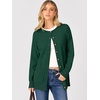 ANRABESS Cardigan Sweater for Women Button Up 2026 Fall Outfits(Forest Green)