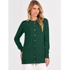 ANRABESS Cardigan Sweater for Women Button Up 2026 Fall Outfits(Forest Green)