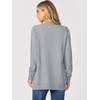 ANRABESS Cardigan Sweater for Women Button Up 2026 Fall Outfits(Grey)