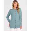 ANRABESS Cardigan Sweater for Women Button Up 2026 Fall Outfits(Light Blue)