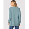 ANRABESS Cardigan Sweater for Women Button Up 2026 Fall Outfits(Light Blue)