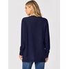 ANRABESS Cardigan Sweater for Women Button Up 2026 Fall Outfits(Navy Blue)