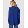ANRABESS Cardigan Sweater for Women Button Up 2026 Fall Outfits(Royal Blue)