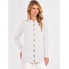 ANRABESS Cardigan Sweater for Women Button Up 2026 Fall Outfits(White)