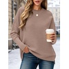 ANRABESS Women Fall Oversized Long Batwing Sleeve Ribbed Sweaters(Khaki)