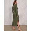ANRABESS Women’s Fall Long Sleeve Casual Maxi Dress(Army Green)