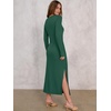 ANRABESS Women’s Fall Long Sleeve Casual Maxi Dress(Deep Green)