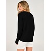 ANRABESS Womens Fall Long Sleeve Lightweight Sweaters(Black)