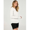 ANRABESS Womens Fall Long Sleeve Lightweight Sweaters(Cream White)
