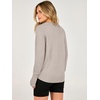 ANRABESS Womens Fall Long Sleeve Lightweight Sweaters(Gray Apricot)