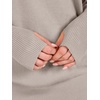 ANRABESS Womens Fall Long Sleeve Lightweight Sweaters(Gray Apricot)
